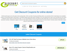 Tablet Screenshot of getdiscountcoupon.com